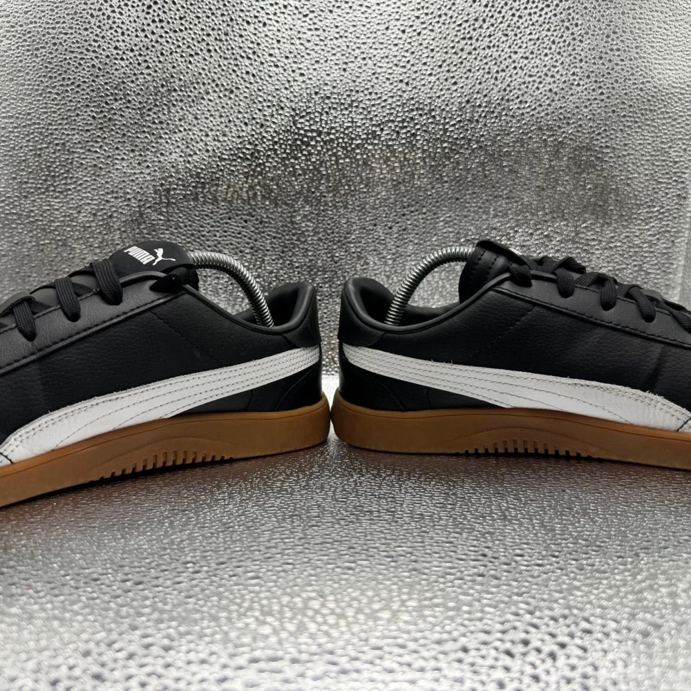 Size 9.5 Puma Super Team Sneakers Mens Black Excellent Gum Sole 389406-05